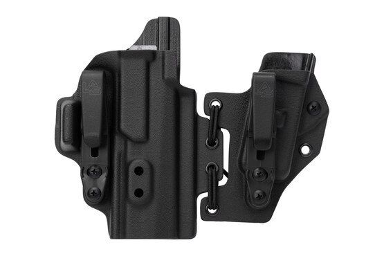 LAS Concealment Right Hand Ronin 3.0 Holster for SIG P320 Compact features a bungee cord design.